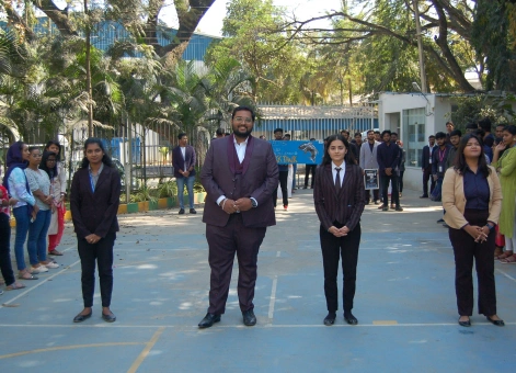 Mountain reflection on lake