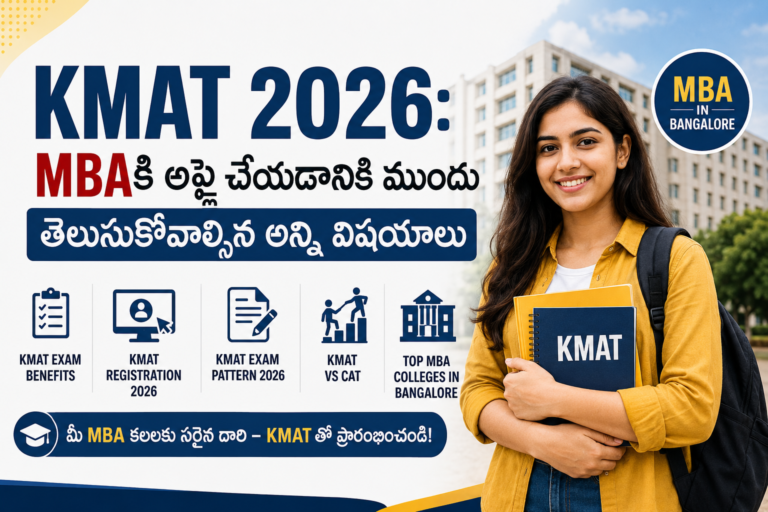 KMAT 2026 for MBA in Bangalore